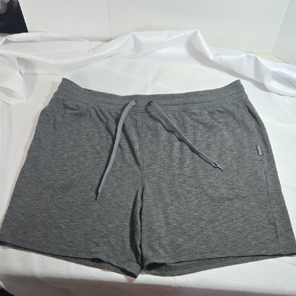 Eddie Bauer Charcoal Casual Lounge Shorts with Drawstring, Size XXL